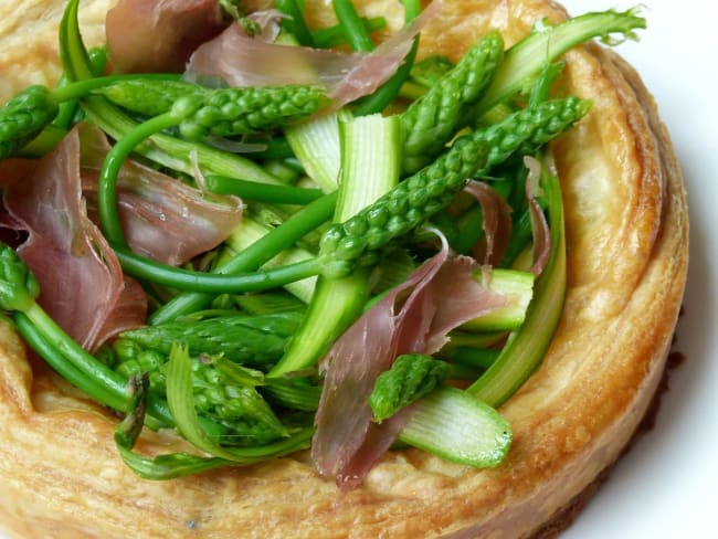 Tartelettes aux asperges sauvages