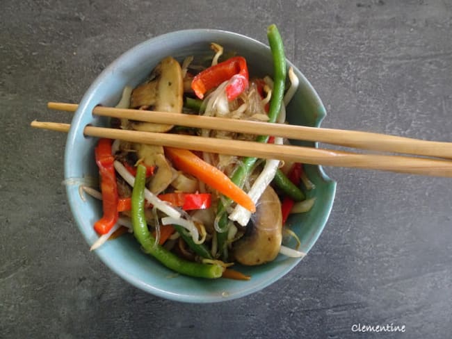 Vermicelle de riz végétarien thai