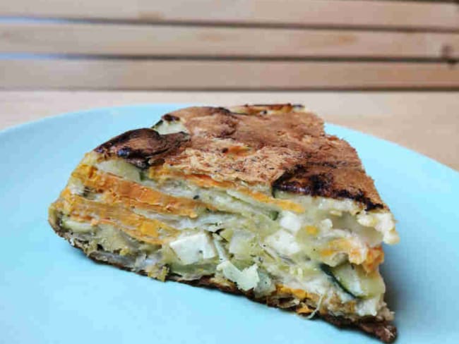 Frittata vegan de courgette et patate douce