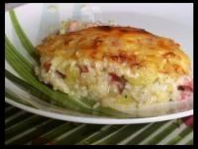 Gratin aux Lardons et Courgettes