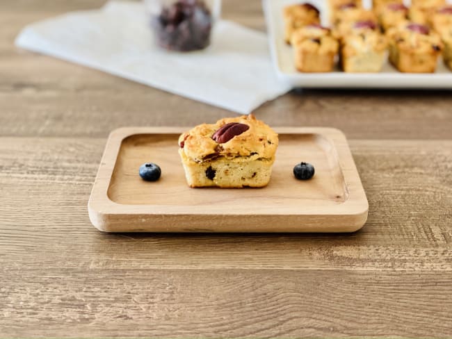 Mini cake érable-canneberge et pacanes pour le goûter