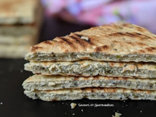 Galette aux herbes vertes.