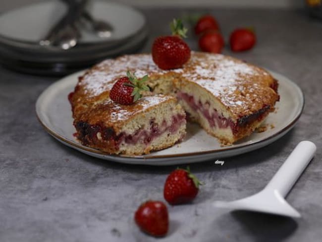 Fondant aux fraises