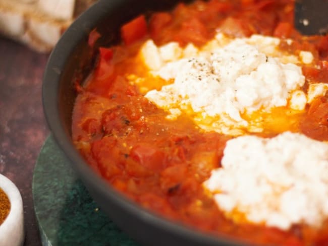 Chakchouka au tofu soyeux