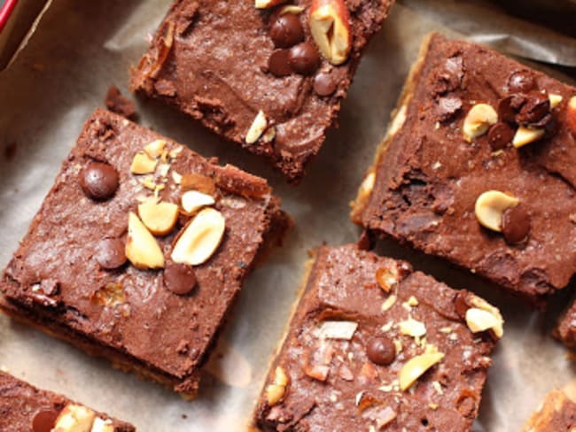 Brookies au beurre de cacahuètes