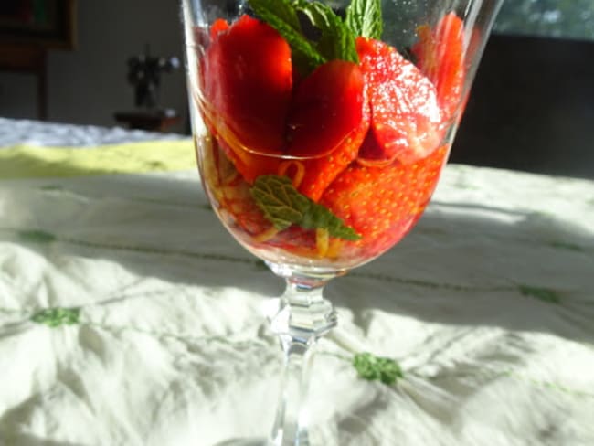 Fraises au Cointreau