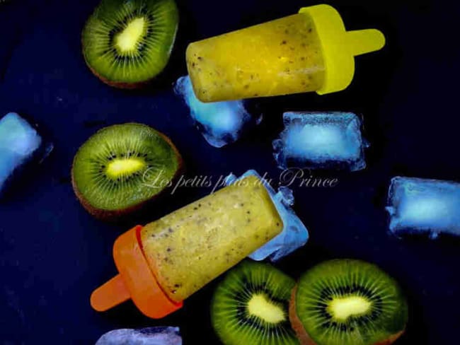 Glace à la purée de kiwi