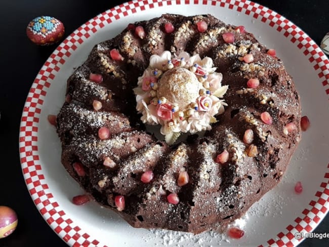 Nid de Pâques fondant au chocolat et ricotta