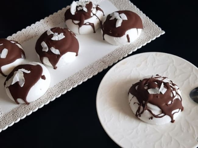 Parfaits glacés au coco façon Bounty