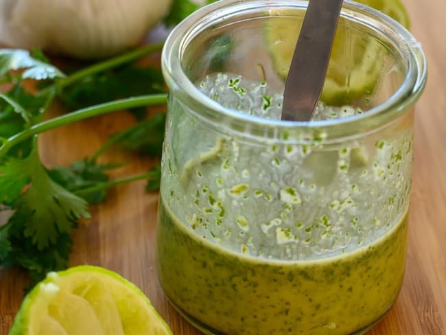 Vinaigrette acidulée coriandre et citron vert