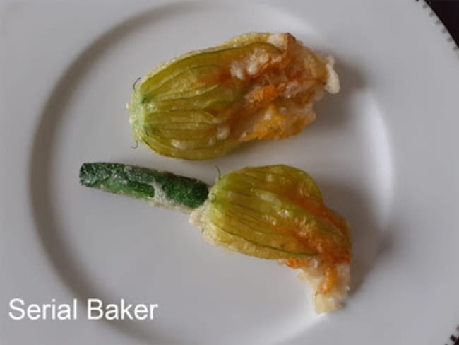 Tempura de fleurs de courgette