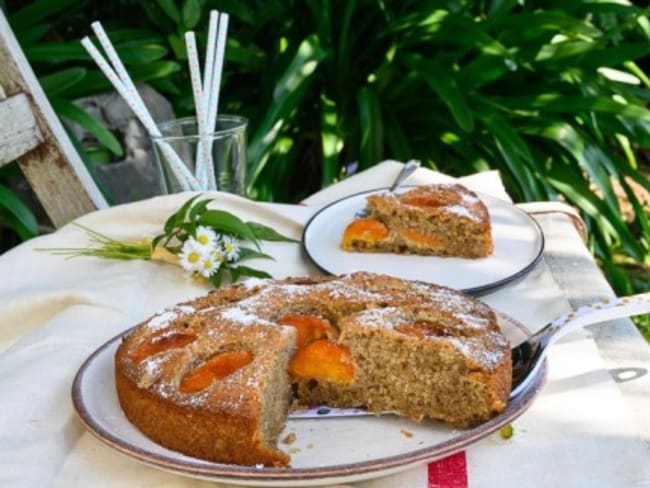 Gâteau aux abricots et sarrasin