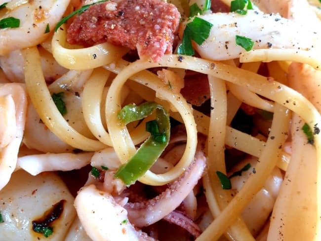 Les linguine un peu basques un peu italiennes