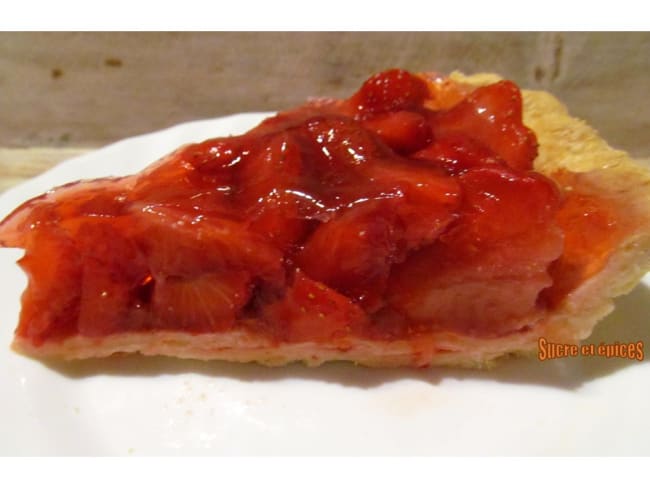 Tarte aux fraises légère