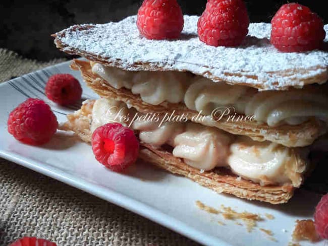 Millefeuille à la framboise