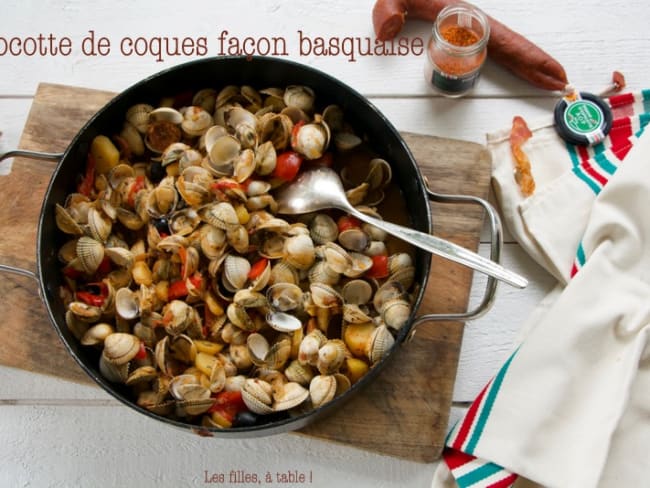 Coques en cocotte façon basquaise