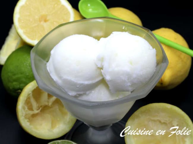 Sorbet au citron