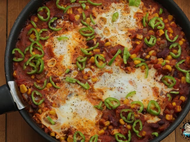 Shakshuka épicée aux haricots rouges