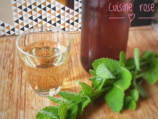 Sirop de menthe fait maison, 100% naturel