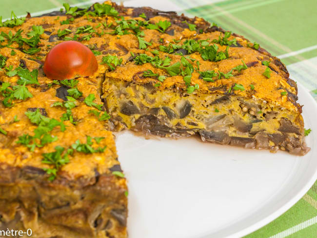 Aubergines kuku : un gâteau d’aubergines perse