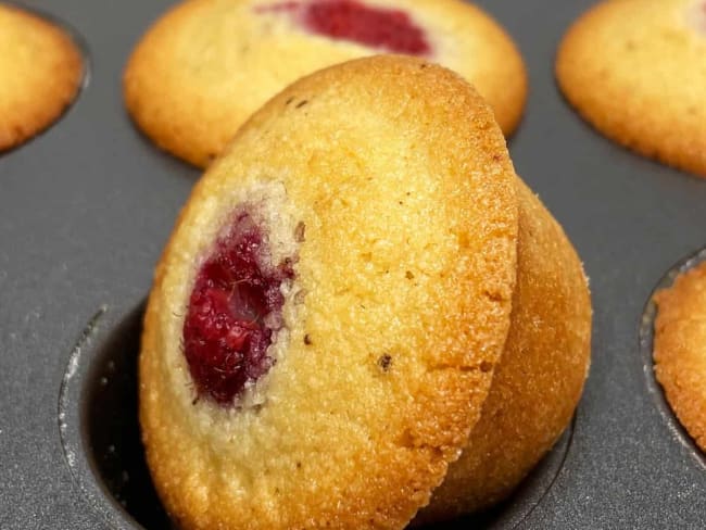 Financiers aux Framboises sucrés et acidulés