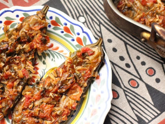 Aubergines au four à la turque