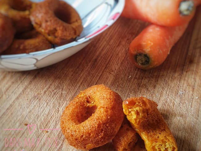 Mini donuts carottes et patates douces, au cumin, pour l'apéro