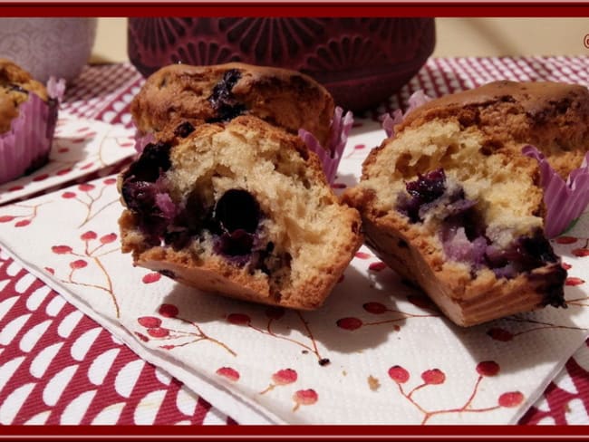 Muffins aux myrtilles