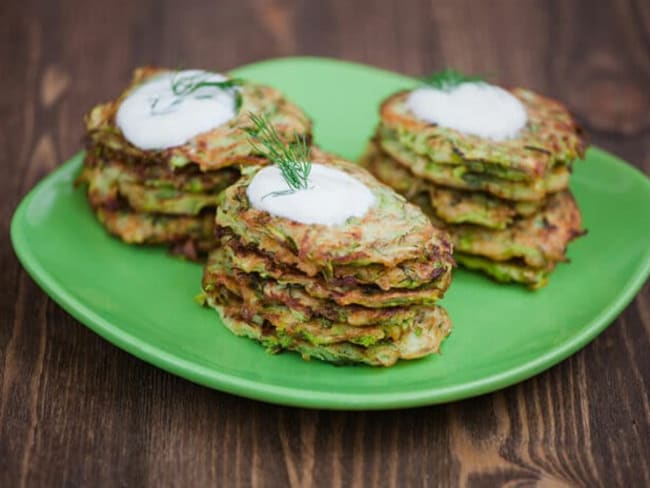 Röstis de courgettes - Recette régime - Entrée légère