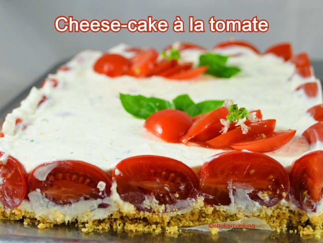 Cheesecake sans cuisson à la tomate