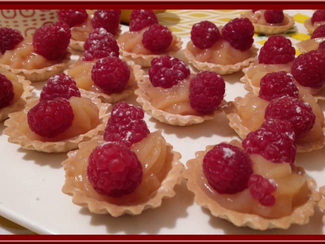 Tartelettes citron framboises