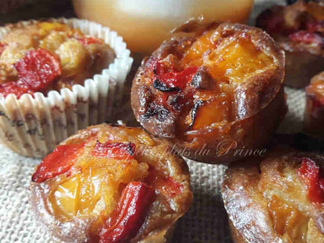 Muffins salés poivron et chorizo pour apéritifs et buffets