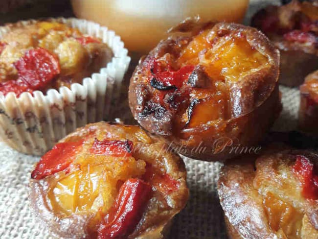 Muffins salés poivron chorizo pour l'apéritif