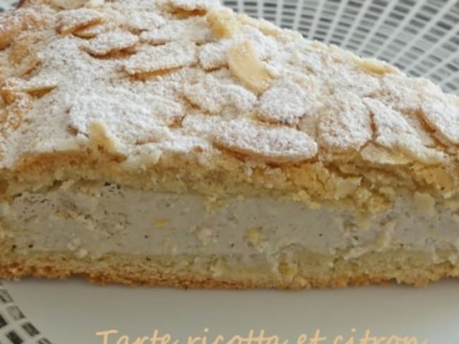 Tarte ricotta et citron