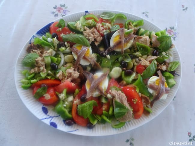 La véritable salade niçoise