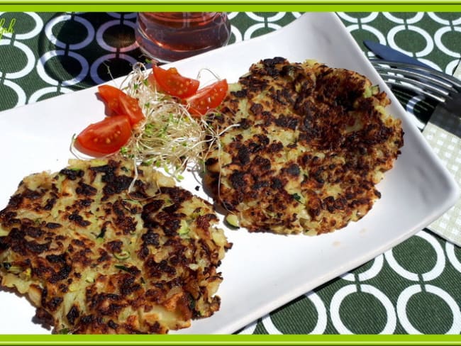 Rösti de courgettes