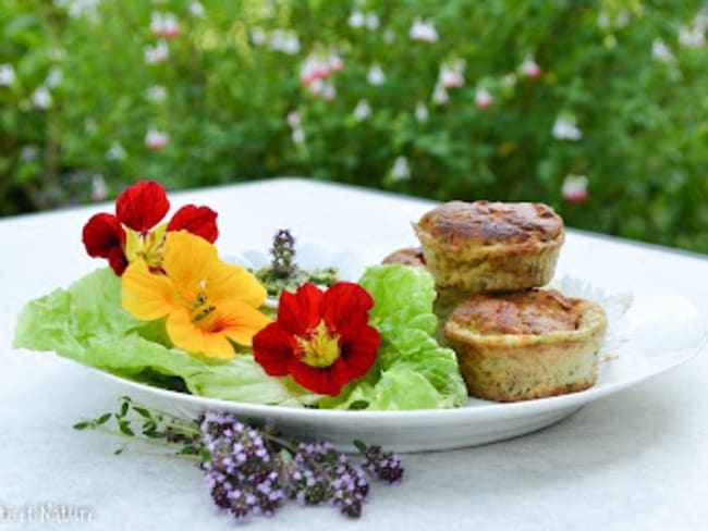 Petites bouchées moelleuses et fondantes aux courgettes à la truite fumée et à la mozzarella