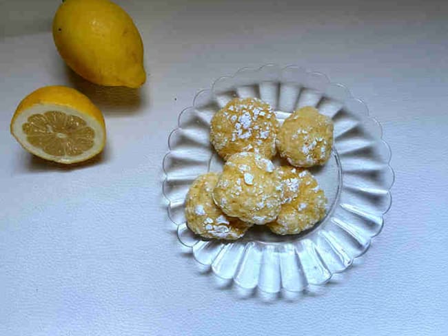 Crinkles fondants au citron Healthy