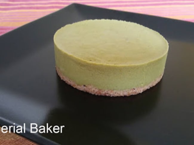 Entremet à la courgette crue et au matcha