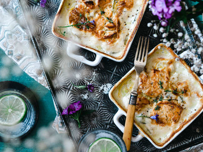 Gratin courgettes chèvre