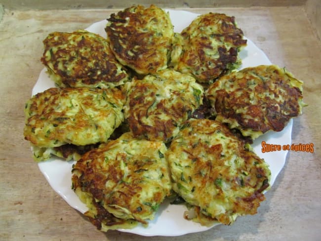 Galettes de courgettes à la grecque