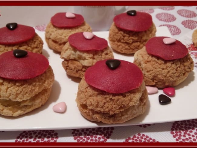 Choux à la crème vanillée ou à la rose