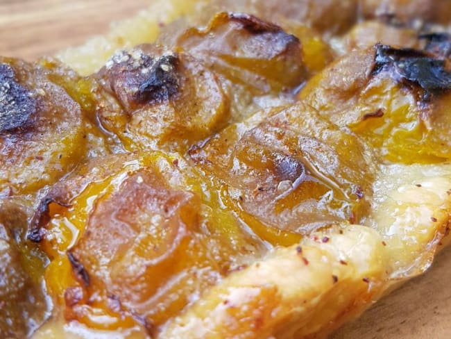 Tarte aux reines-claudes cannelle et miel