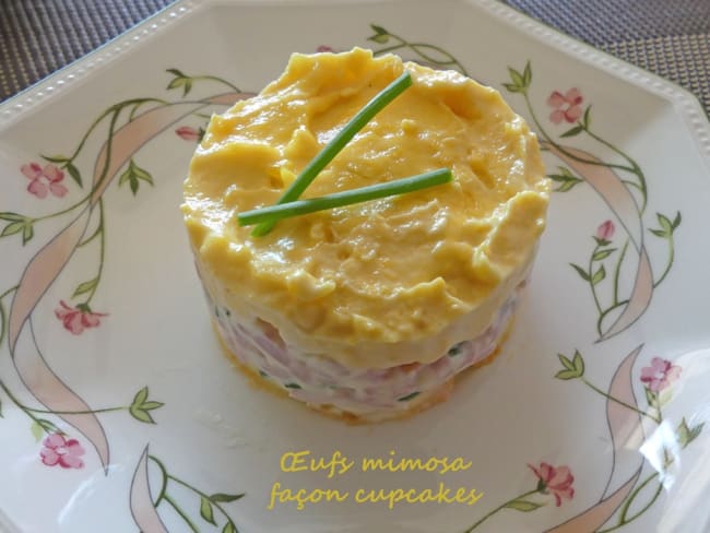 Oeufs mimosa façon cupcakes