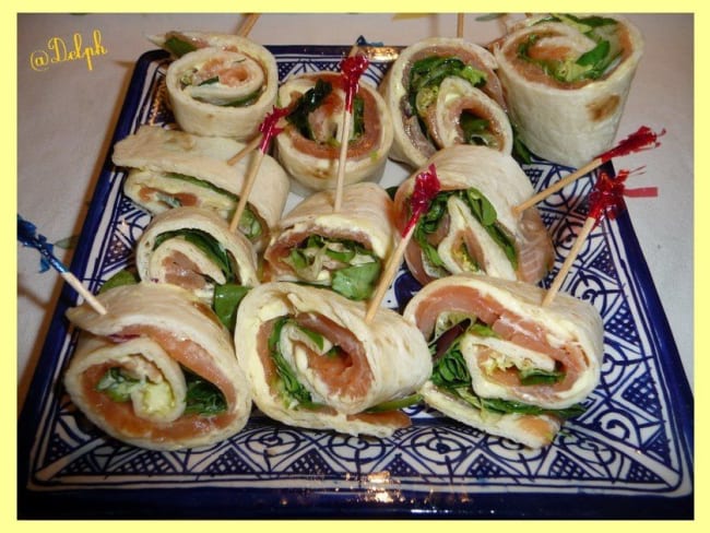 Wraps de saumon et miel