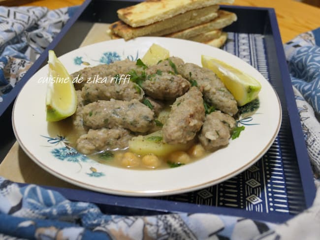 Haniounets el karfa : boulettes de viande hachée à la cannelle de belle maman