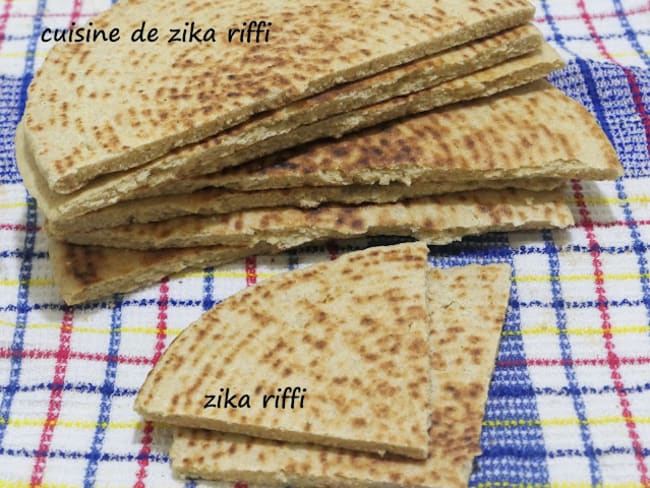 kesra-rakhssis el gamh m'bessa- galettes algériennes au blé complet