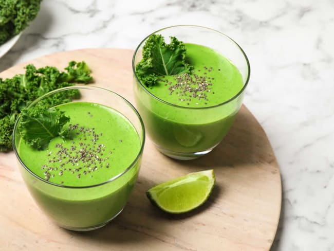 Smoothie detox à base de chou kale