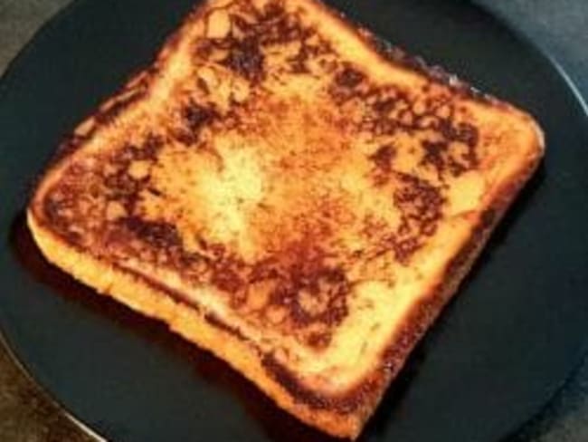 Recette de pain perdu au lait d'amande sans lactose. Light et healthy