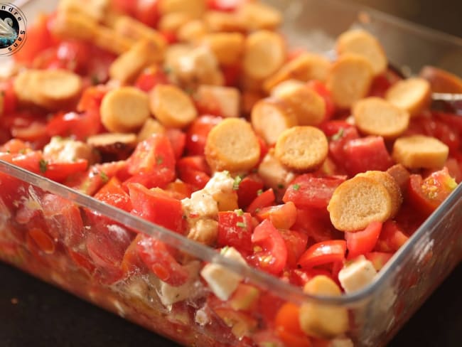 Salade tomates feta